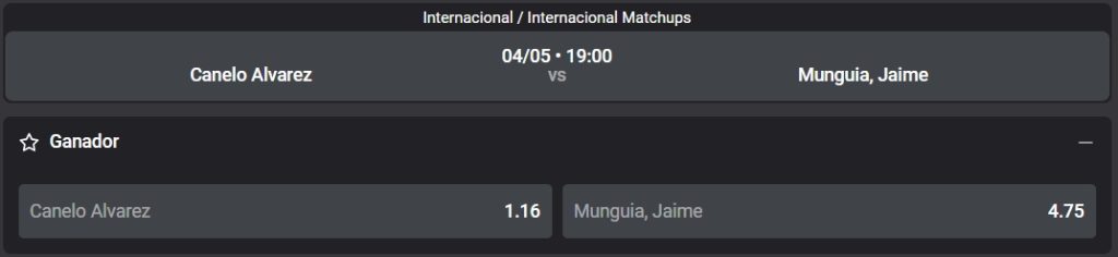 'Canelo' Álvarez vs. Jaime Munguía.